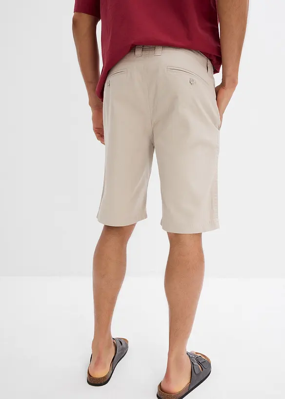 Bermudas i chinosmodell i ren bomull, Regular Fit, bonprix