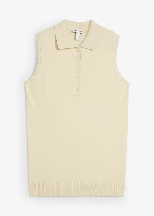 Stickad topp, bonprix