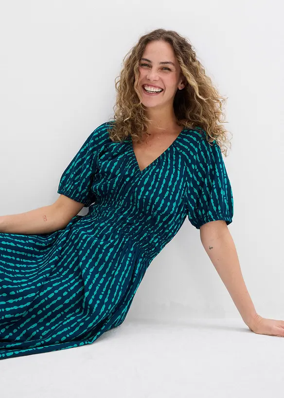 Midiklänning av mjuk viskos, bonprix