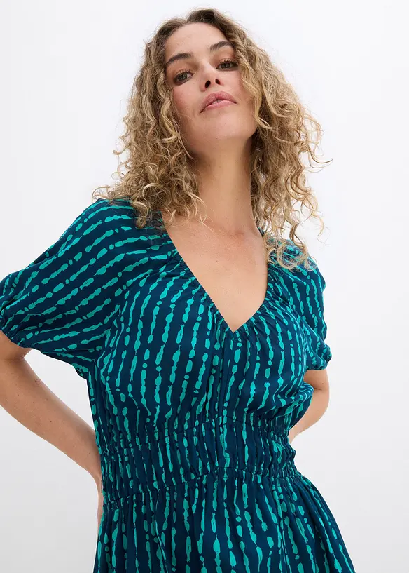 Midiklänning av mjuk viskos, bonprix