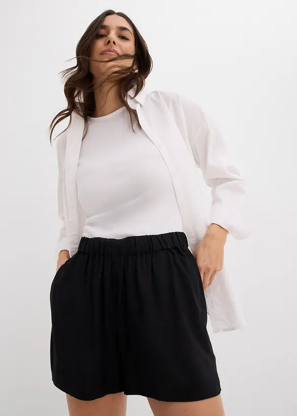 Viskosshorts med bekväm midja, bonprix
