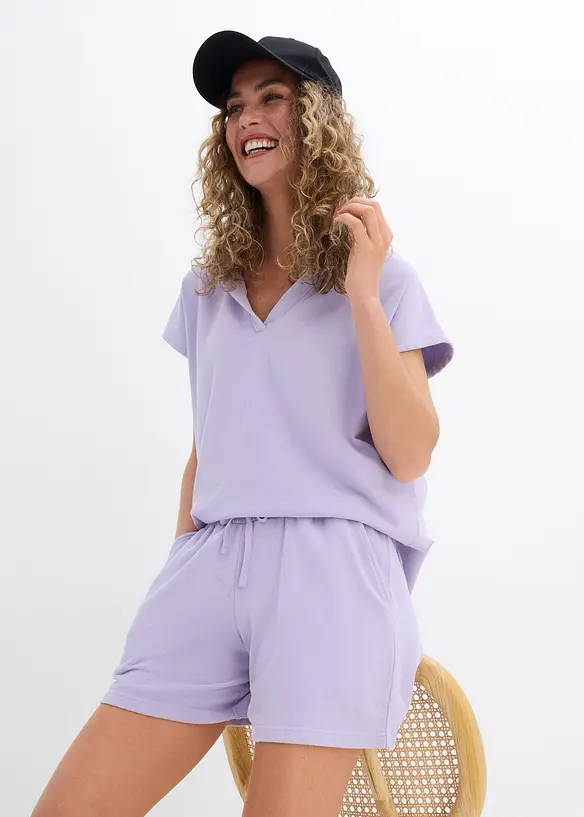 Trikåshorts i ren bomull, bonprix