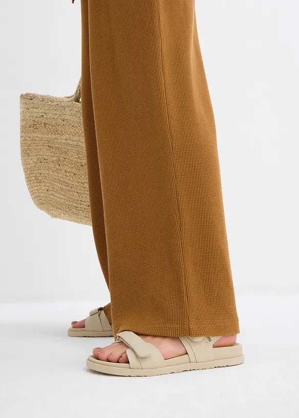 Bomullsbyxa i material med struktur, bonprix