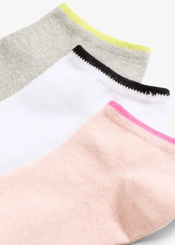 Ankelstrumpor med ekologisk bomull (6-pack), bonprix