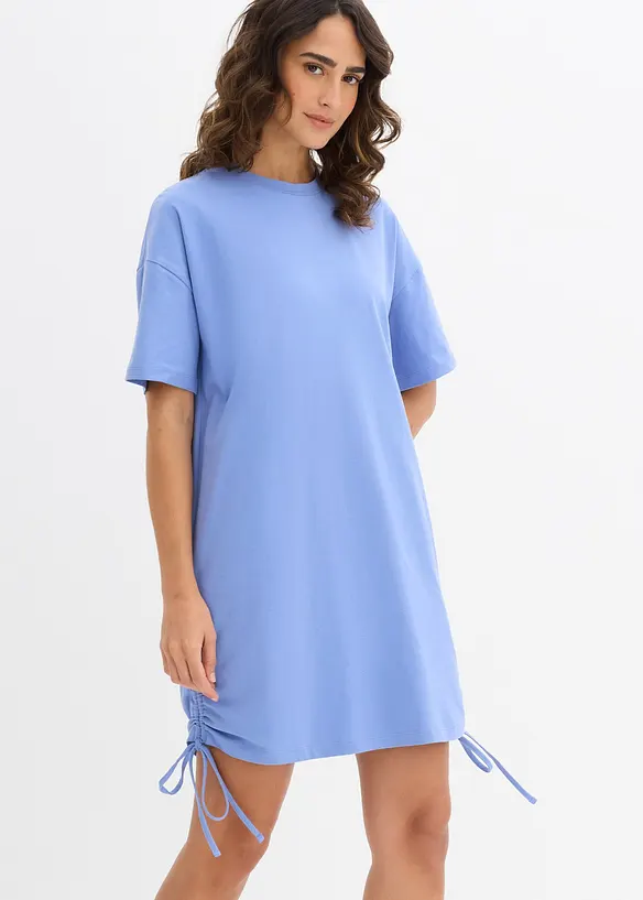 Jerseyklänning av elastisk bomullsmix, bonprix