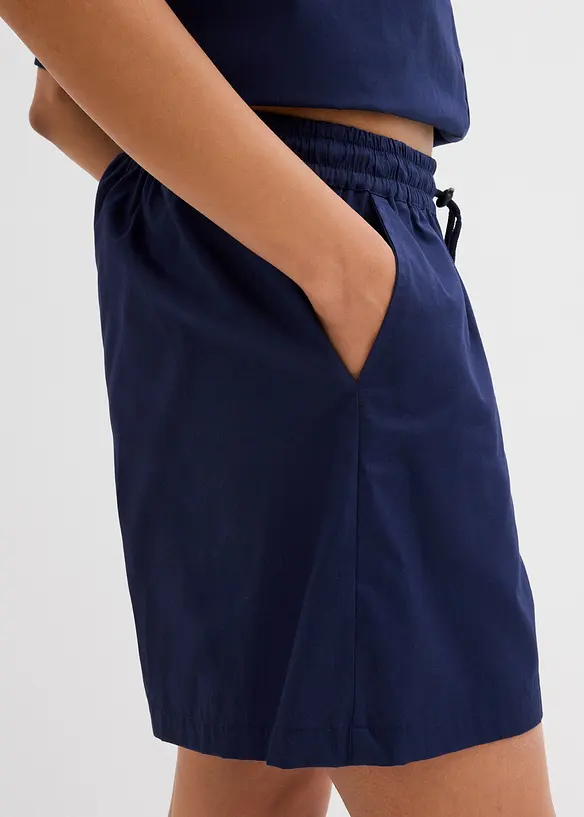 Dra-på-shorts av ren bomull, bonprix
