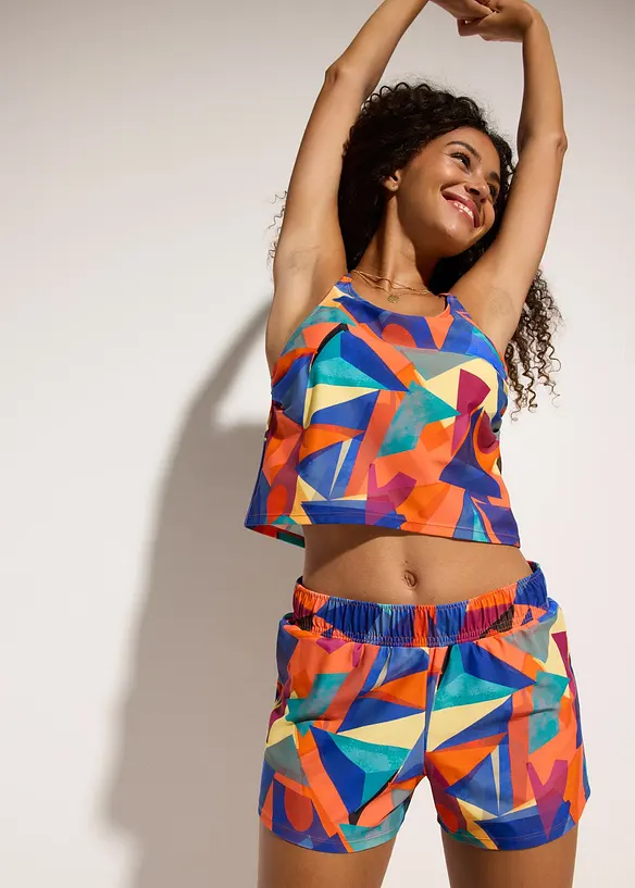 Tankini (2 delar) med shorts, bonprix