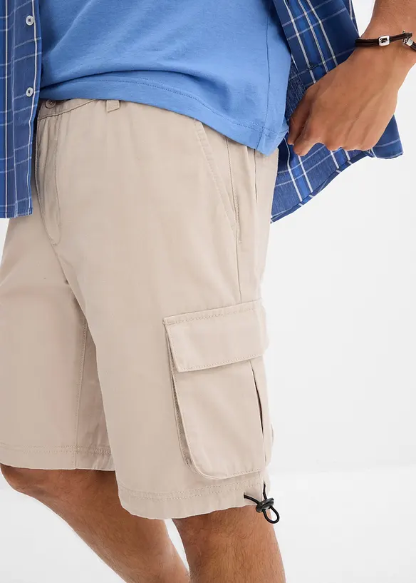 Cargoshorts av ren bomull, Regular Fit, bonprix