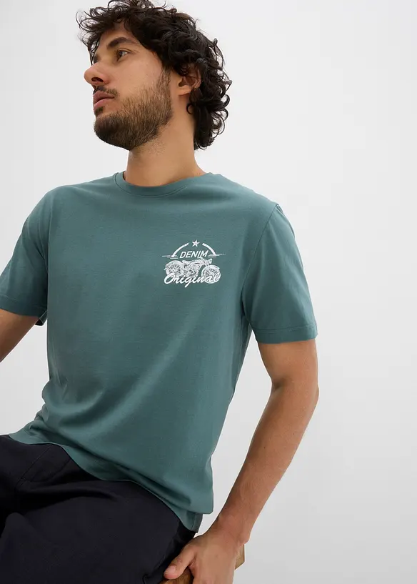 T-shirt i ren bomull (2-pack), bonprix