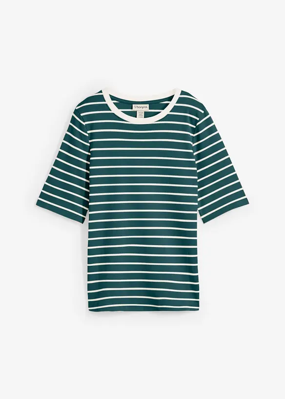 T-shirt av tjock ekologisk bomull, bonprix