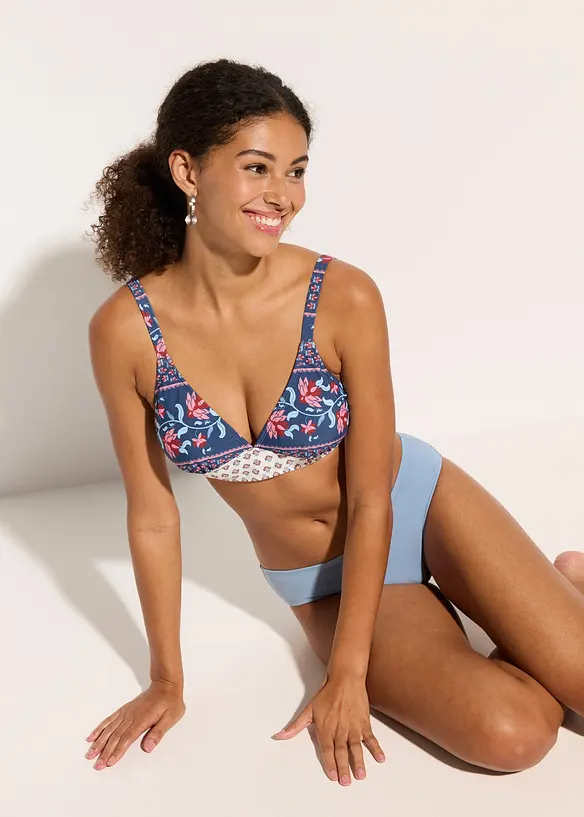 Bikiniöverdel med bred nederkant, bonprix