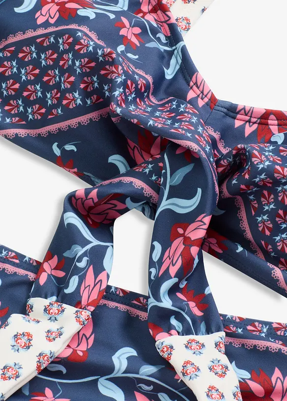 Bikini med BH-topp med omlottlook (2 delar), bonprix