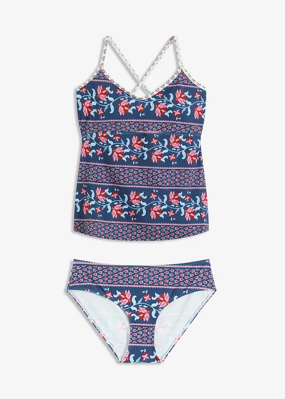 Tankini (2 delar) med korsade axelband, bonprix