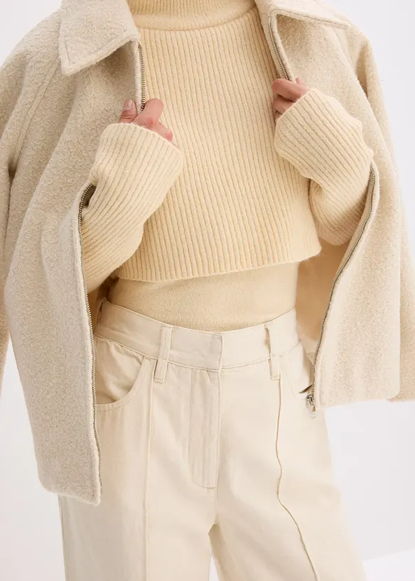 Tröja med lager-på-lager-look, bonprix