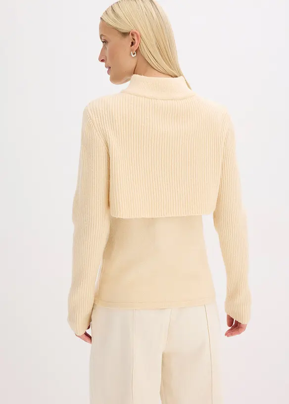 Tröja med lager-på-lager-look, bonprix