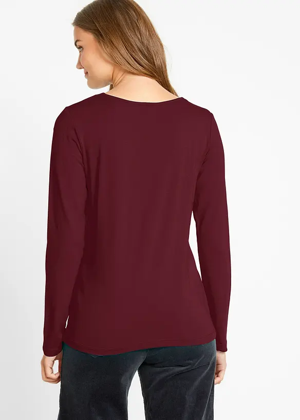 Långärmad topp (2-pack), bonprix