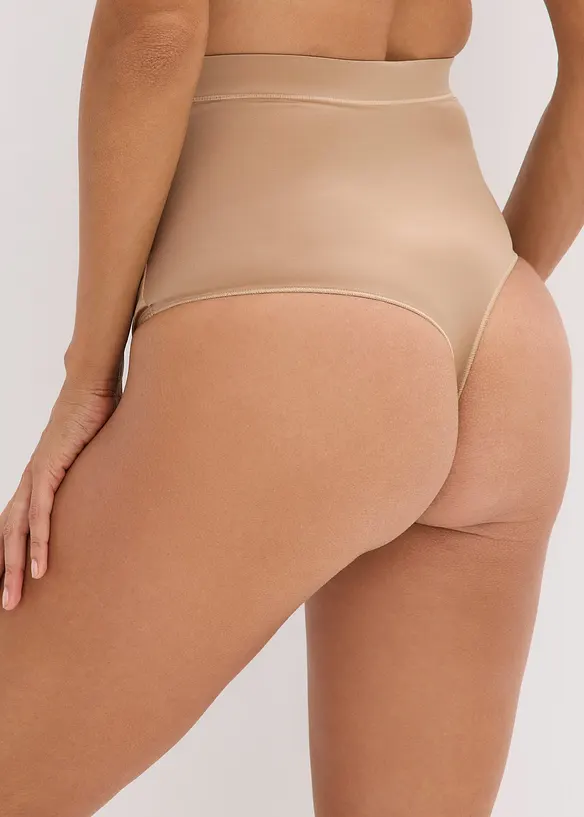Shaping-stringtrosa i glänsande material med lätt formande effekt (2-pack), bonprix