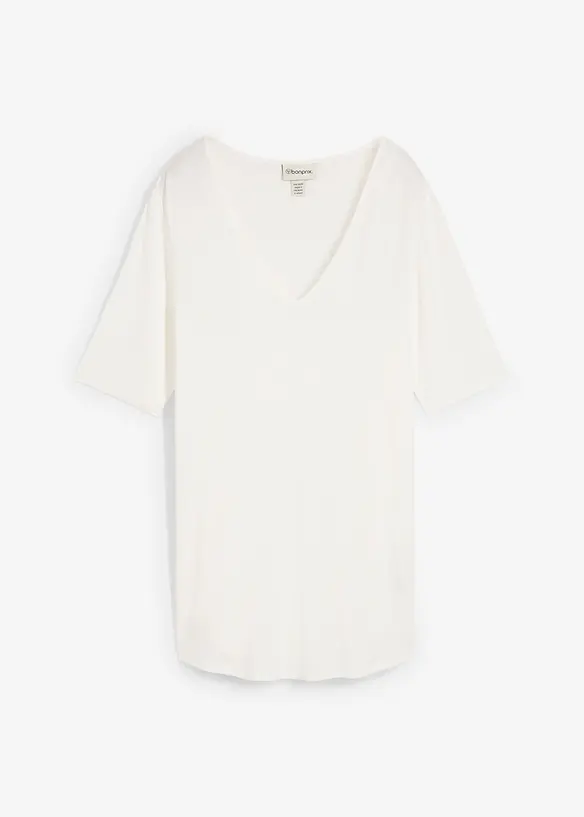 Lång topp av mjuk viskos, bonprix