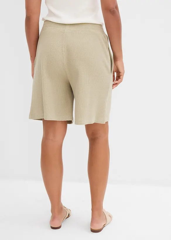 Dra på-shorts i ren bomull, bonprix