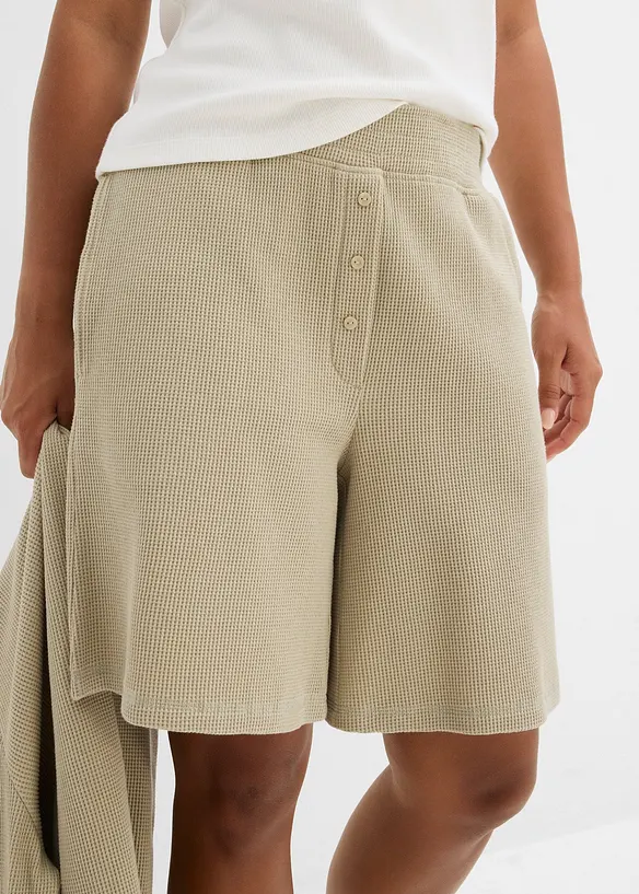 Dra på-shorts i ren bomull, bonprix