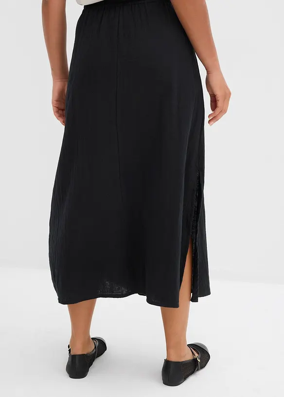 Maxikjol av muslin, bonprix