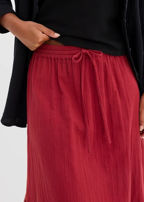 Maxikjol av muslin, bonprix