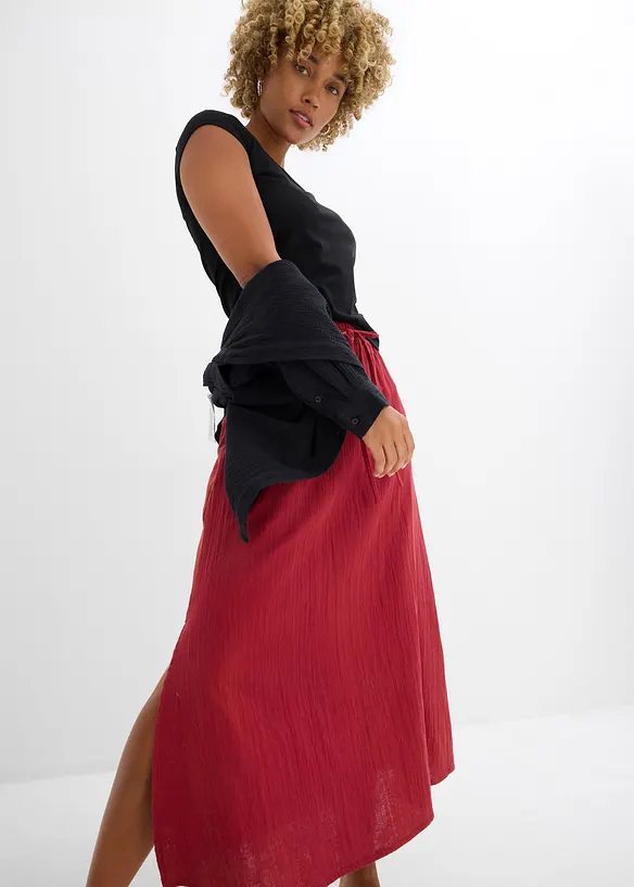 Maxikjol av muslin, bonprix