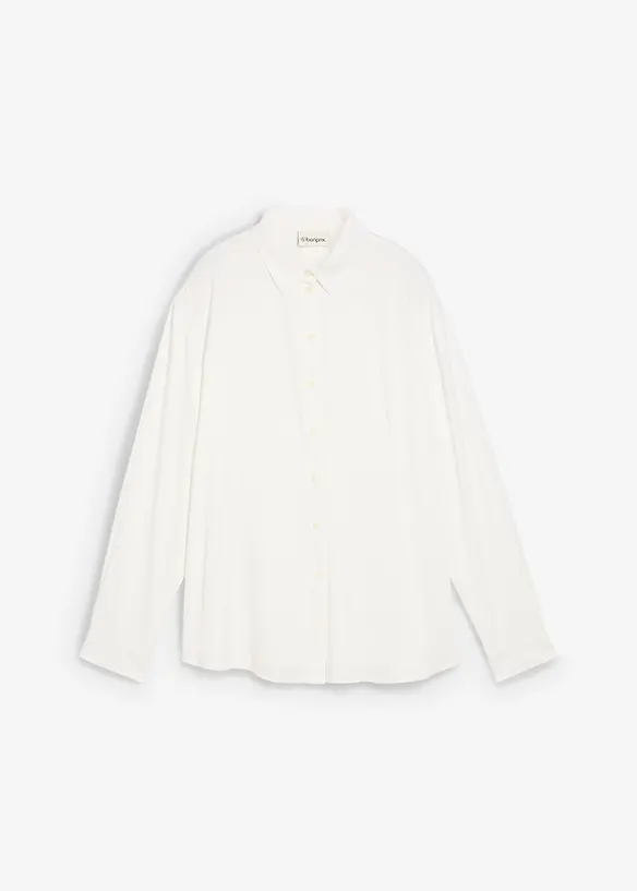 Skjortblus av mjuk viskos, bonprix