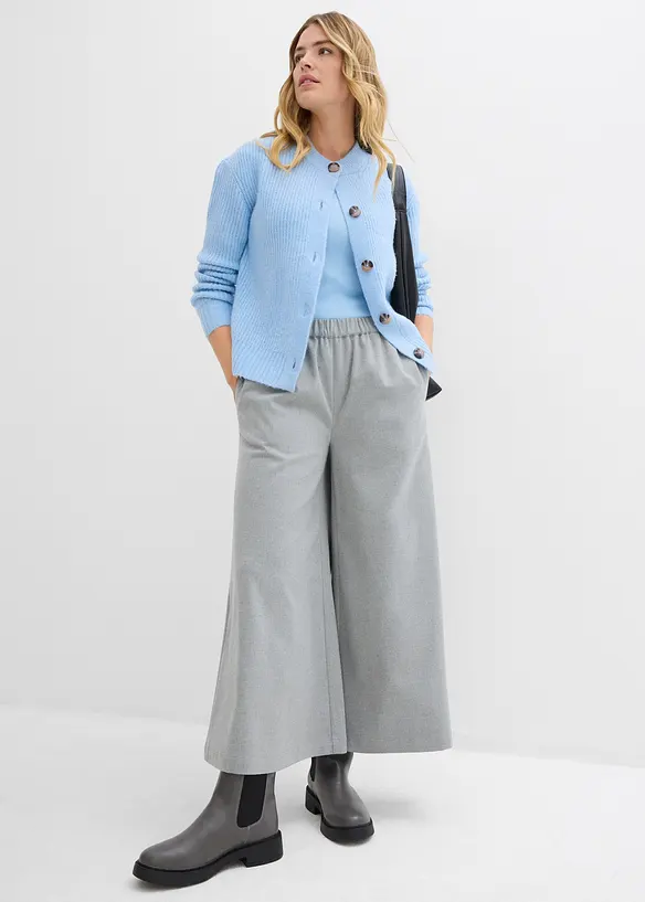 Culotter med yllelook, bonprix