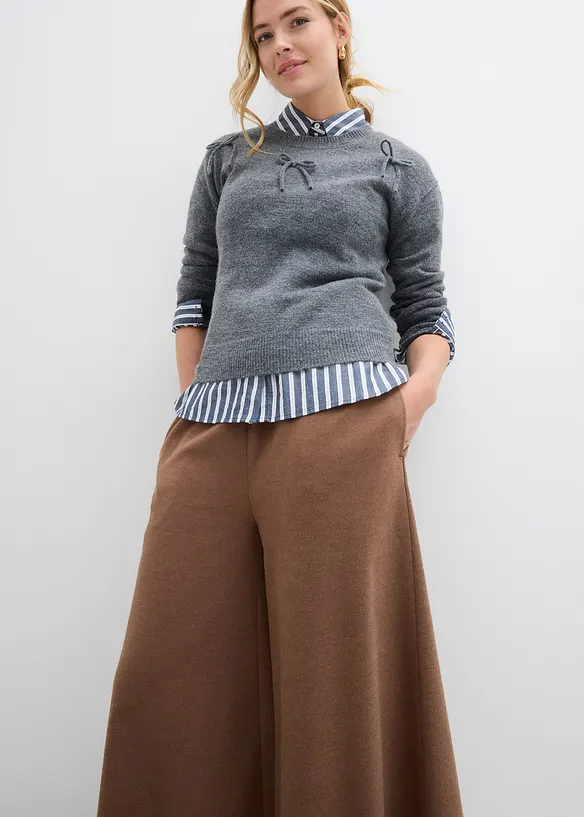 Culotter med yllelook, bonprix
