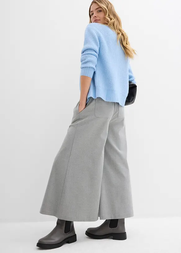 Culotter med yllelook, bonprix