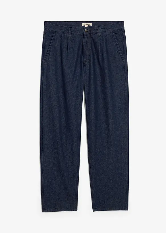 Loose Fit Jeans med gubbveck, Straight, bonprix