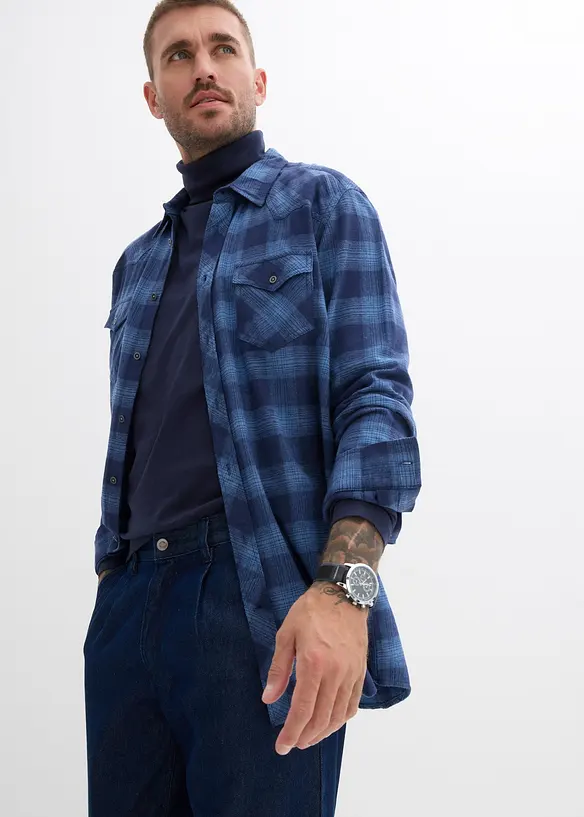 Loose Fit Jeans med gubbveck, Straight, bonprix