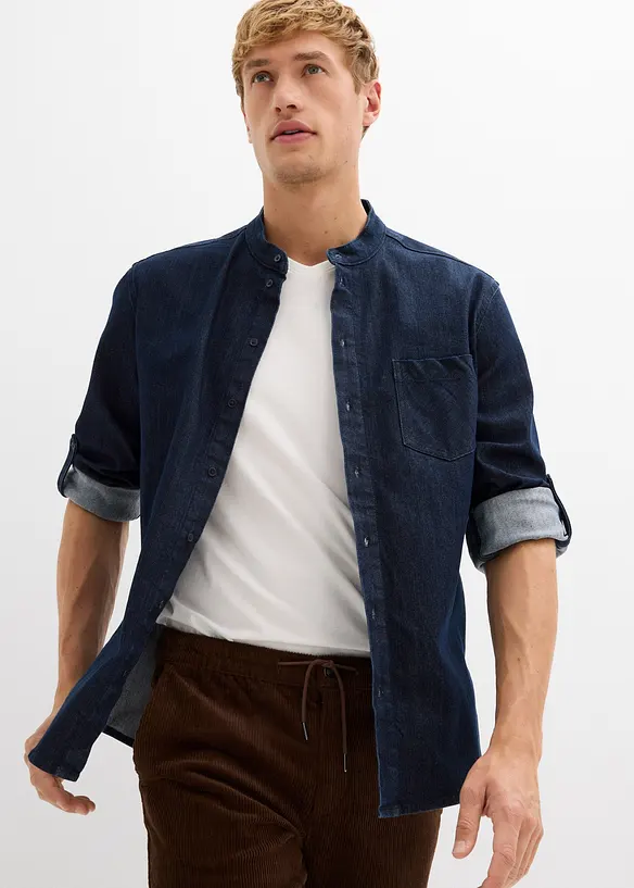 Jeansskjorta i Slim Fit, bonprix