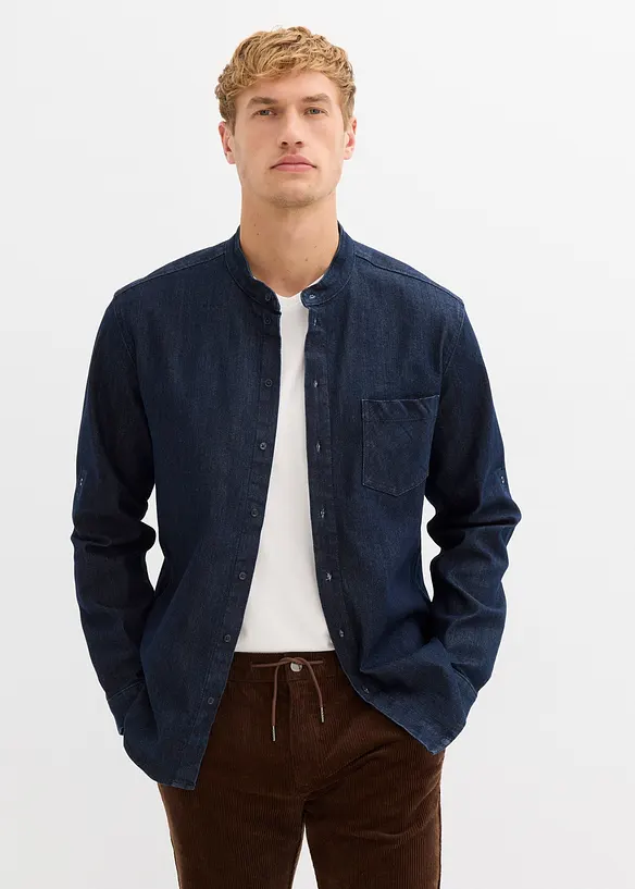 Jeansskjorta i Slim Fit, bonprix