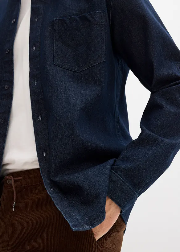 Jeansskjorta i Slim Fit, bonprix