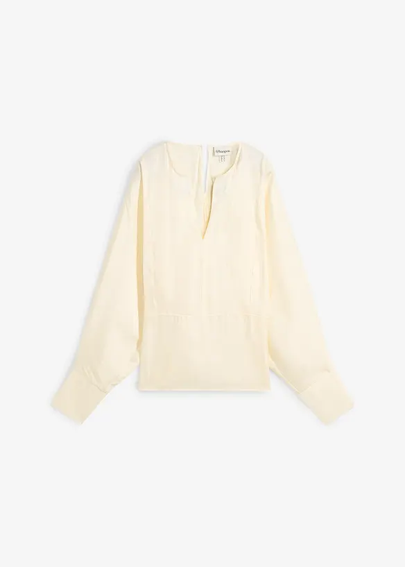 Lätt glansig blus av viskosmix, bonprix