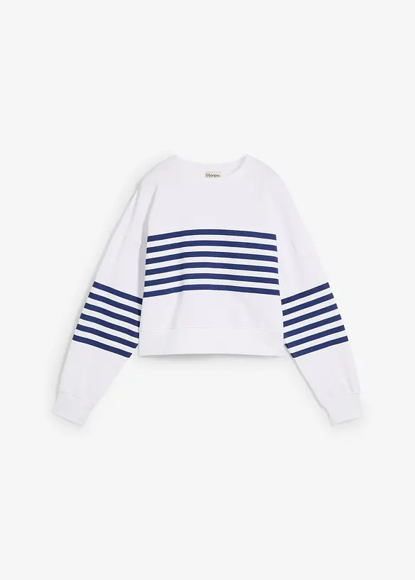 Oversizesweatshirt i ren bomull, bonprix