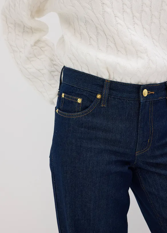Wide Leg Jeans, Mid Waist, bonprix