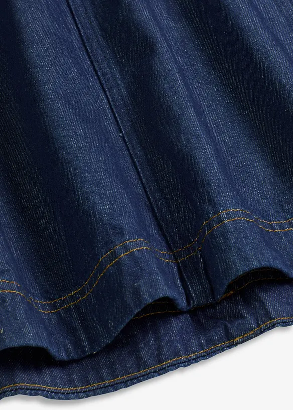 Mellanlång jeanskjol, bonprix