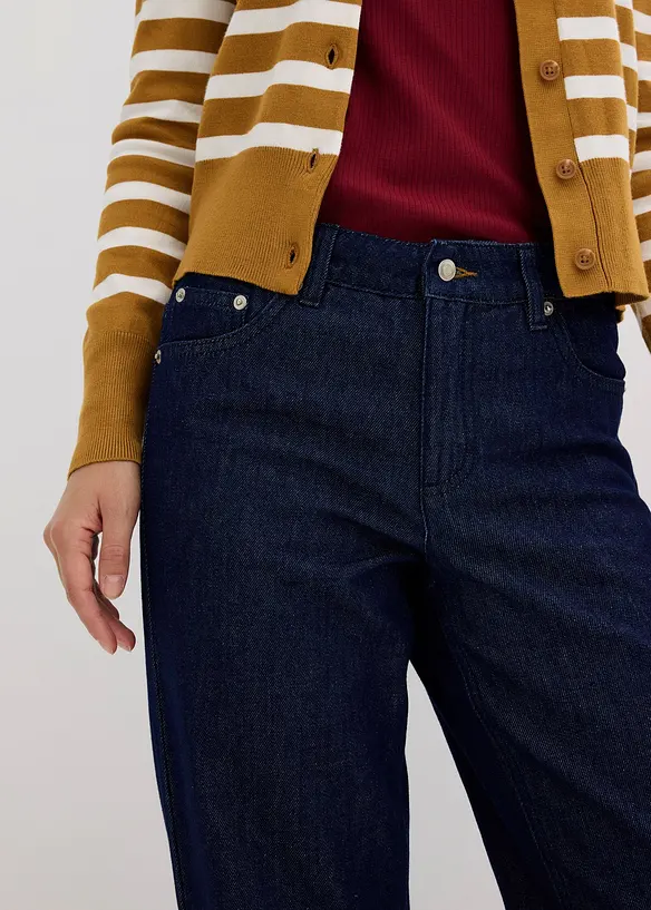 Straight jeans medelhög midja, bonprix
