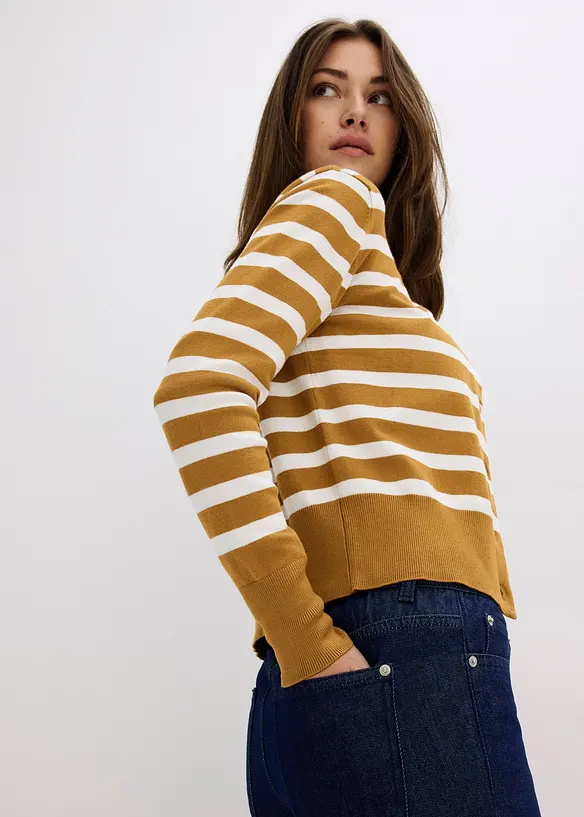 Straight jeans medelhög midja, bonprix