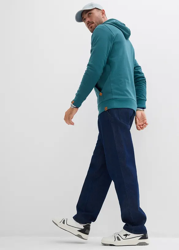 Sweatshirt med huva, bonprix