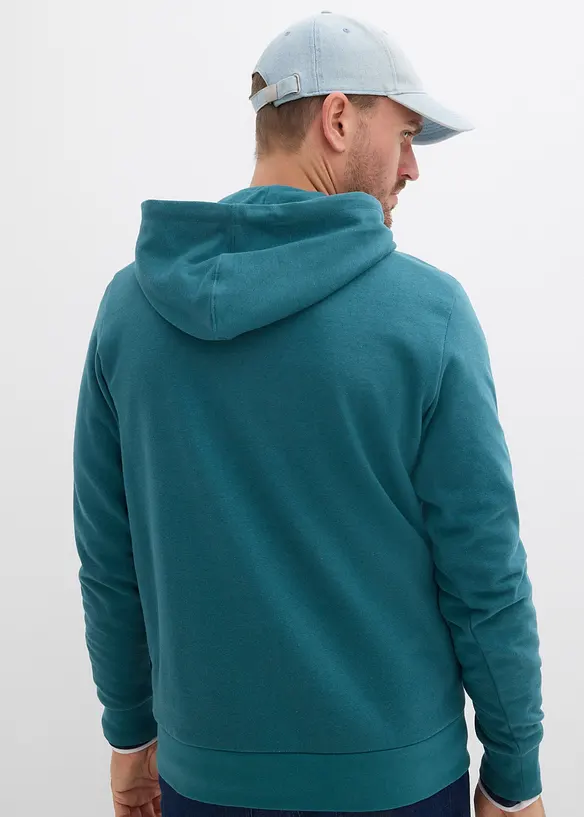 Sweatshirt med huva, bonprix