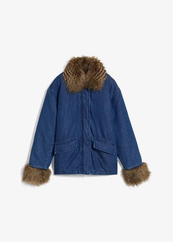 Lätt vadderad jeansjacka, bonprix