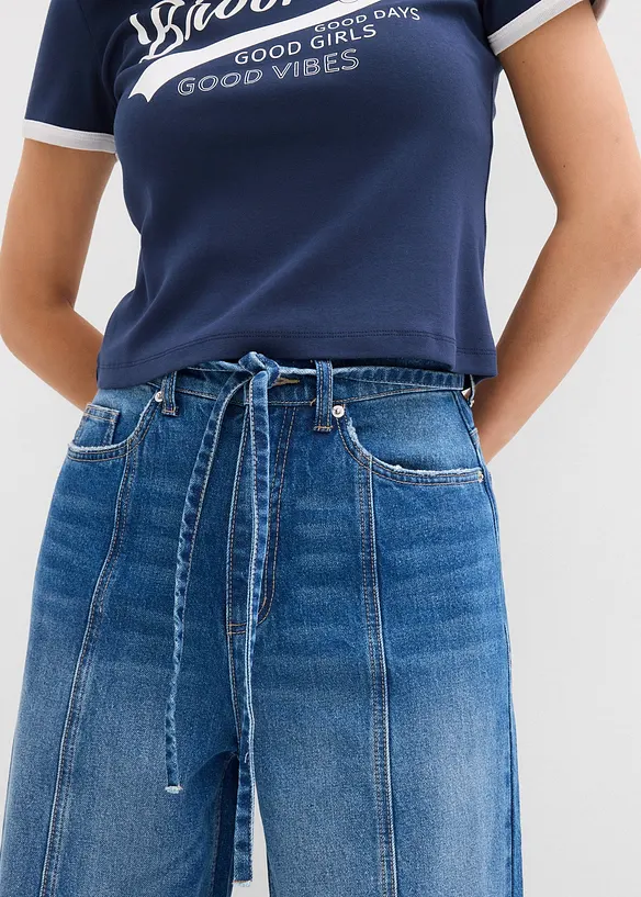 Wide Leg Jeans, High Waist, bonprix