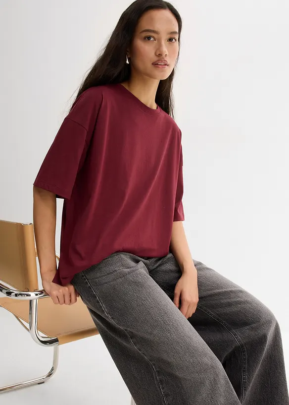Ledig T-shirt i bomullsmix, bonprix