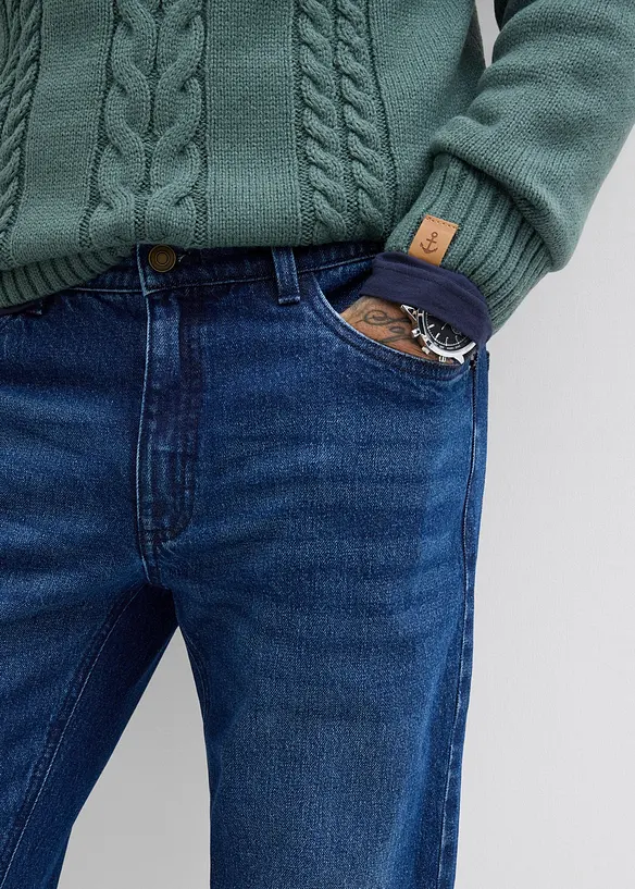 Relaxed Fit Stretch Jeans, Straight, bonprix