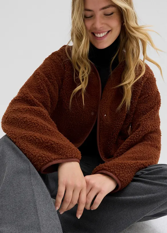 Jacka i teddyfleece, bonprix