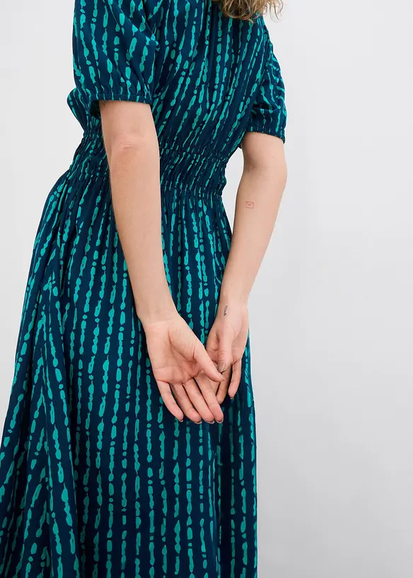 Midiklänning av mjuk viskos, bonprix